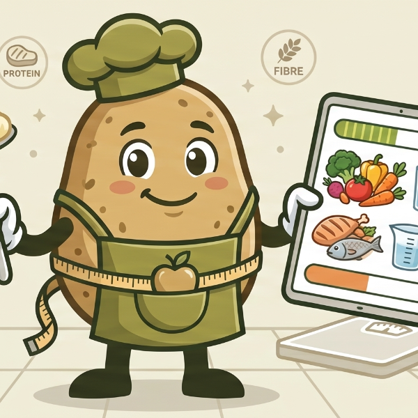 Mashed Potatoes diet plan mascot